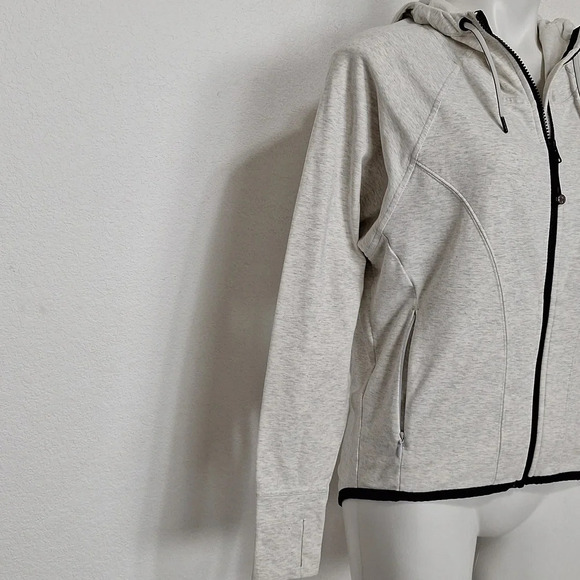Athleta Heather Gray Gorpcore Sentry Anorak Full Zip Athleisure Hoodie Jacket *S - Picture 8 of 14
